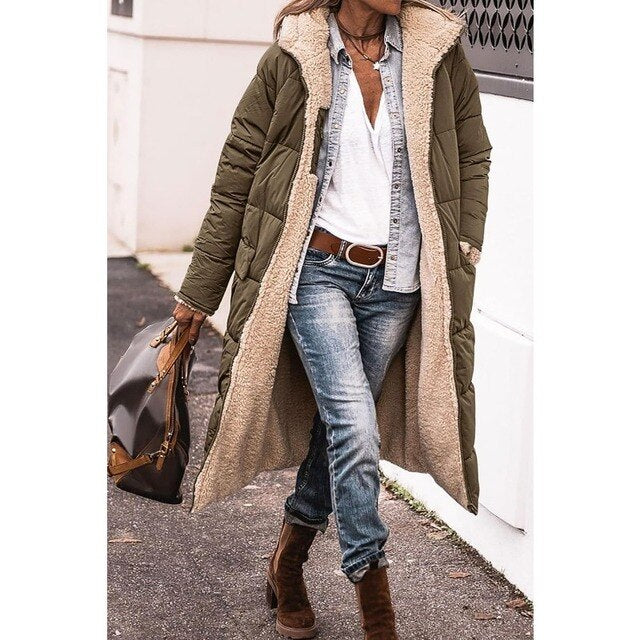long Sherpa coat