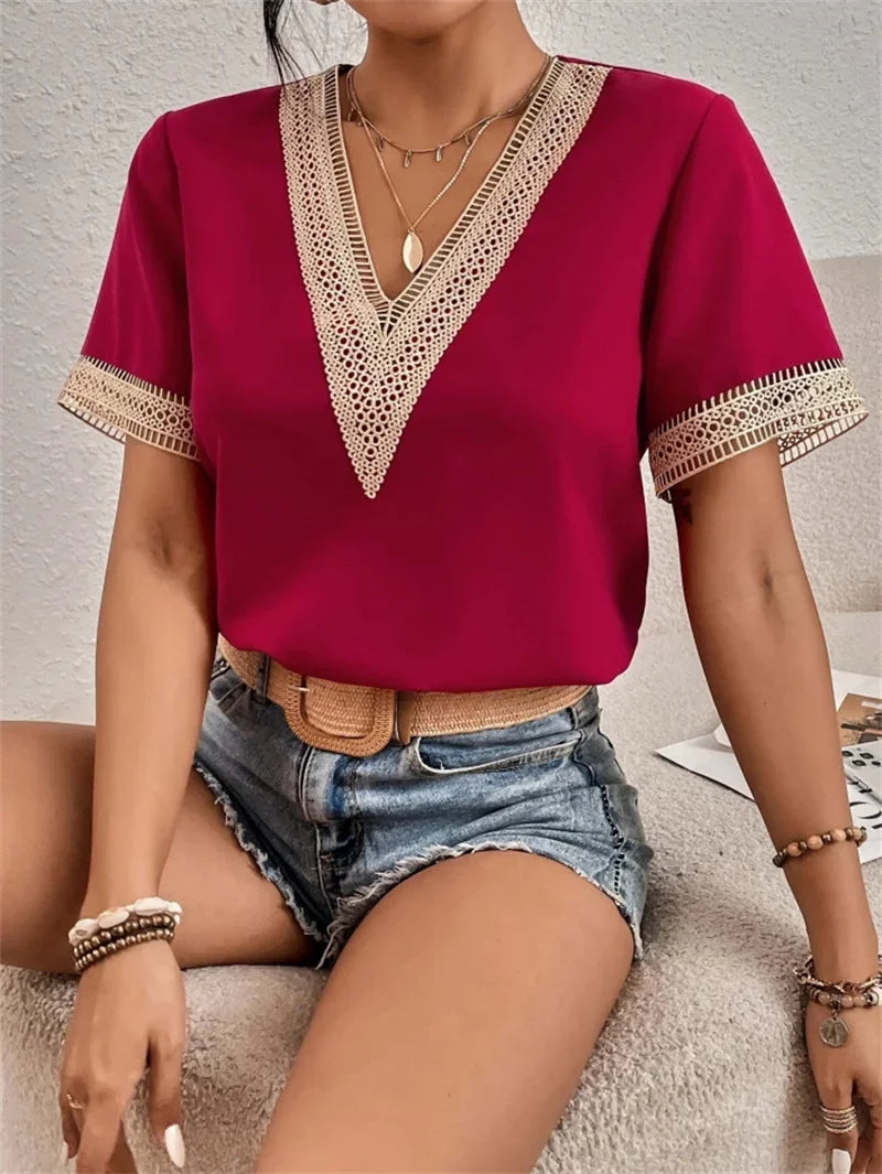 GR | Elegant V-neck top