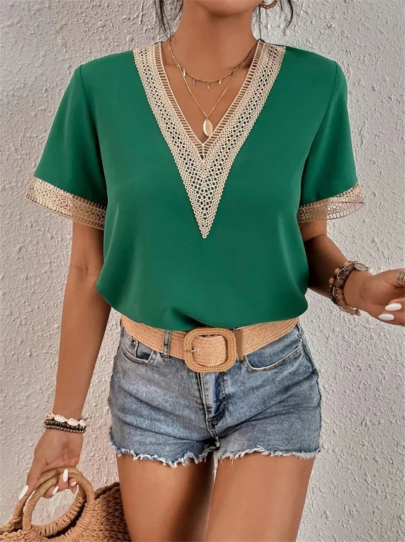 GR | Elegant V-neck top