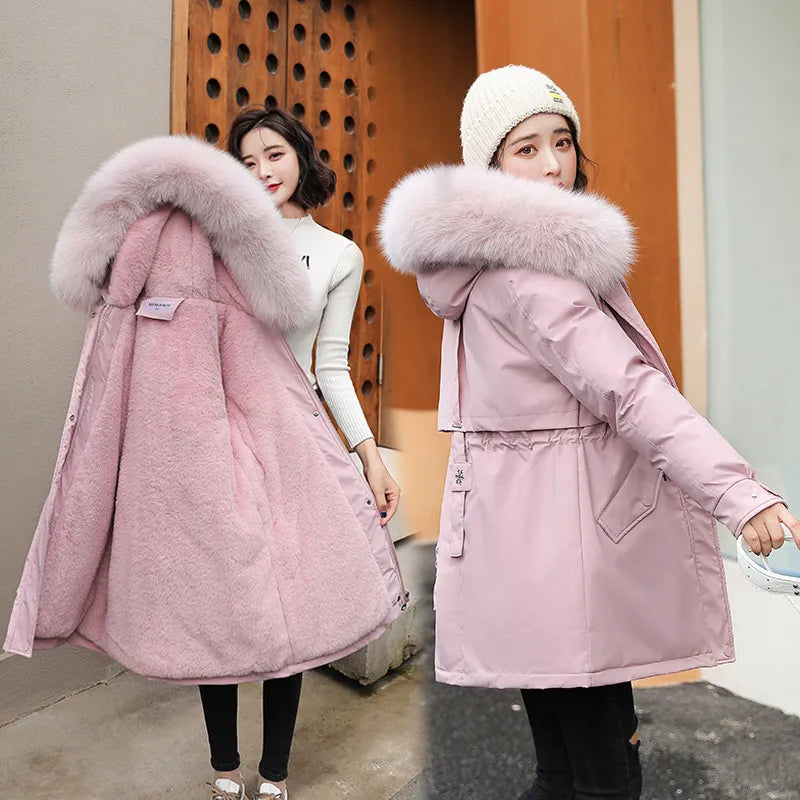 GR and Chic: Parka jacket 'Elena' with fur collar