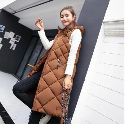 Winter Trend: - The new casual sleeveless coat with hood