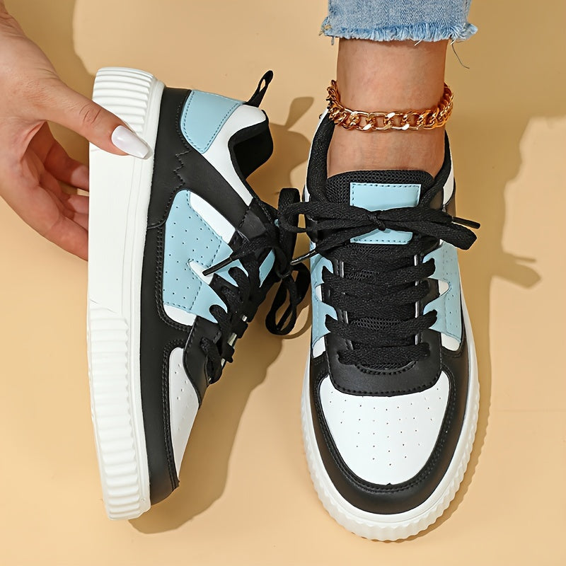 GR | Color Block Lace-up Shoes Skate Shoes Casual Sneakers