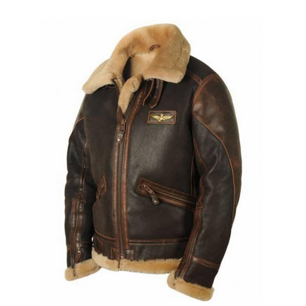GR | Leather jacket with high collar