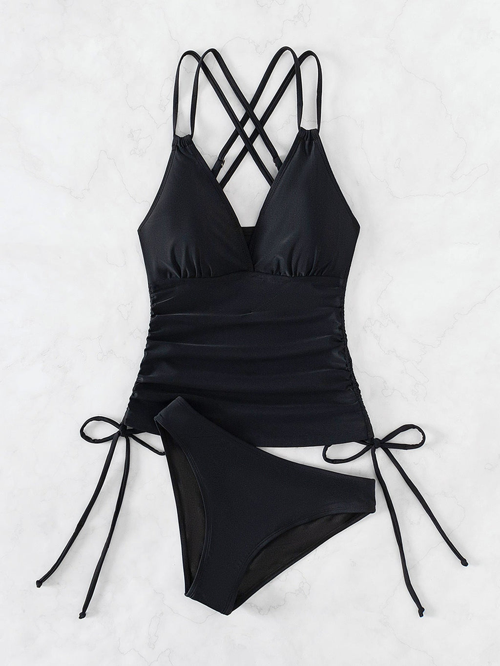 GR Tankini swimsuit with crossed straps