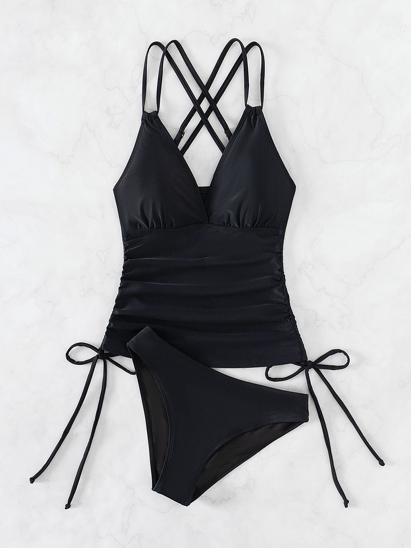 GR Tankini swimsuit with crossed straps