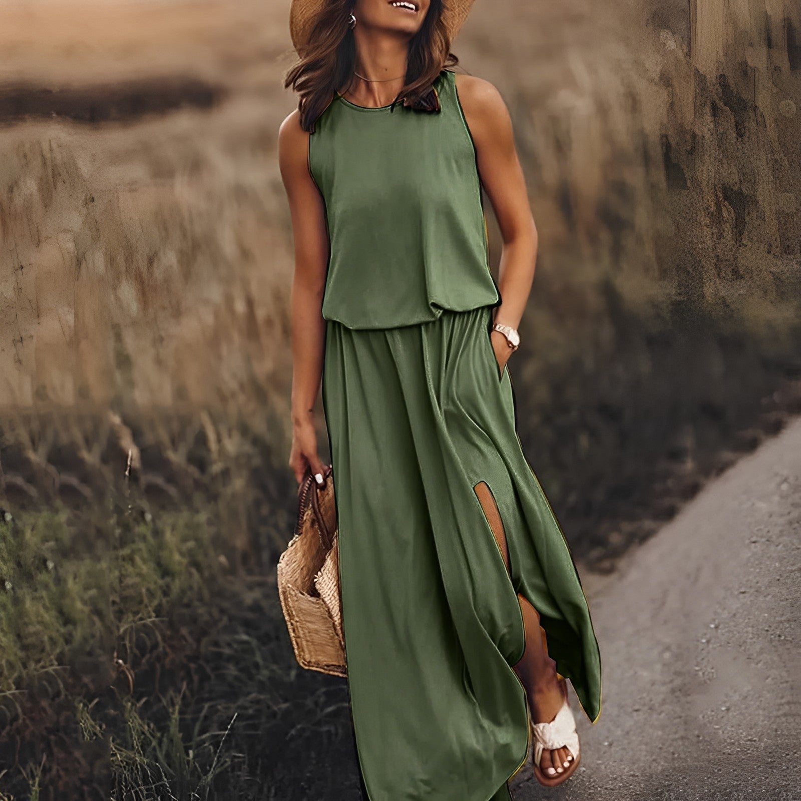 GR | Lumoava colorful dress: Stylish look