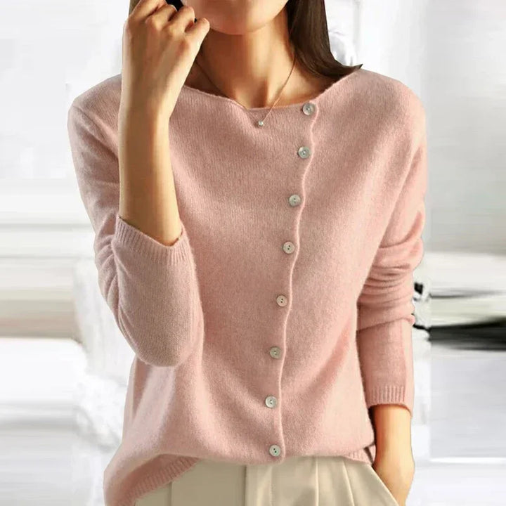 GR | Weiche Strickjacke Mit Elegantem Knopfverschluss