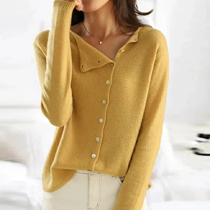 GR | Weiche Strickjacke Mit Elegantem Knopfverschluss