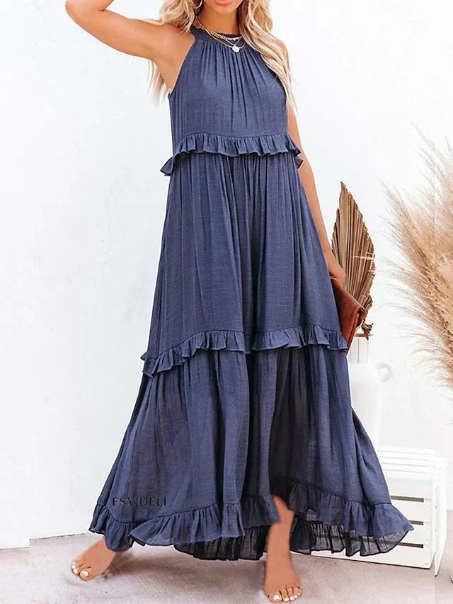 GR | Beach dresses with ruffles