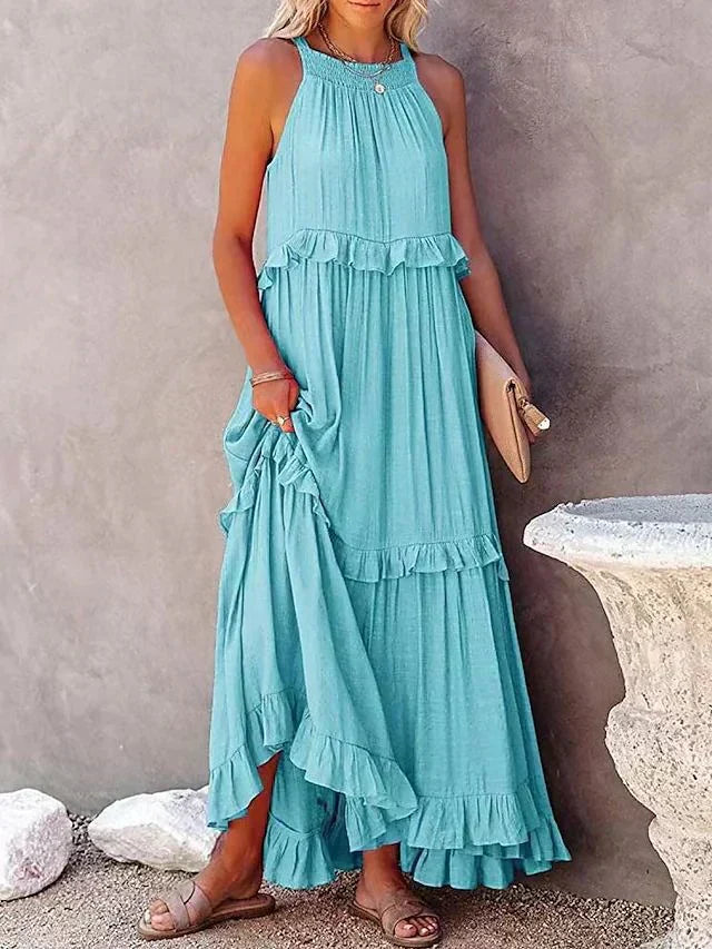GR | Beach dresses with ruffles