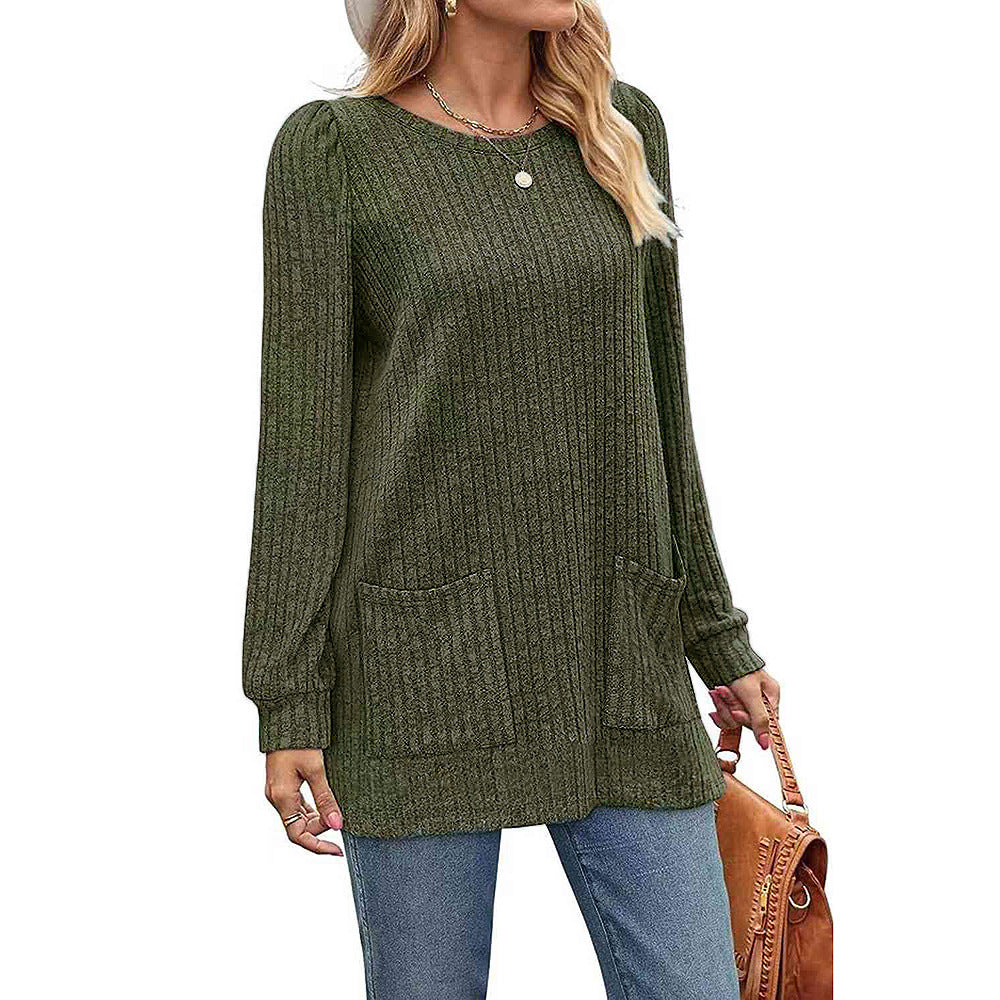GR | Autumn and Winter new mid-length sweater dress for women
