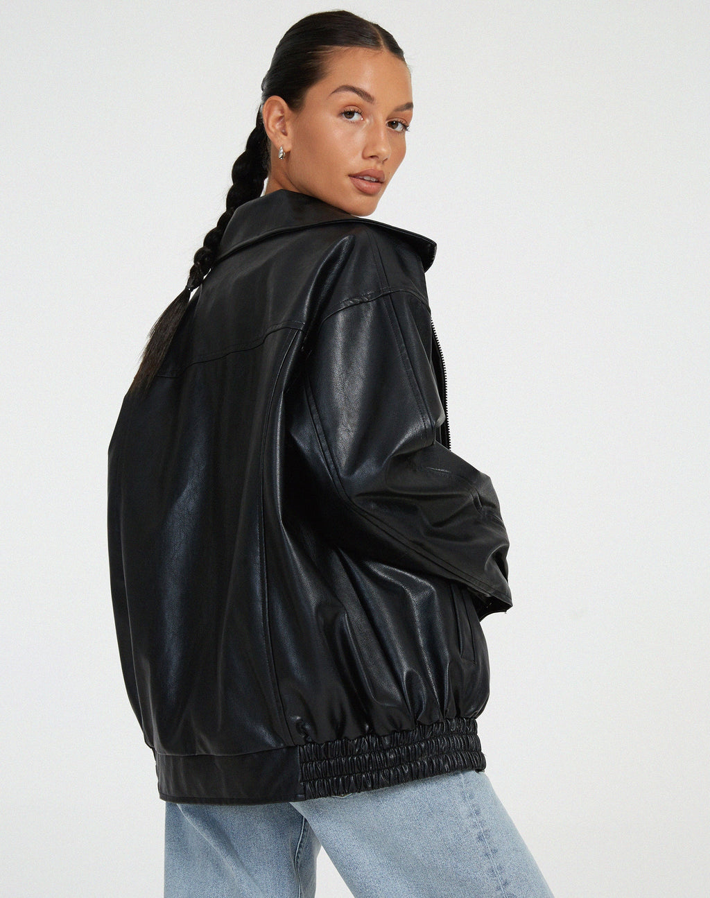 GR - Casual leather jacket for women