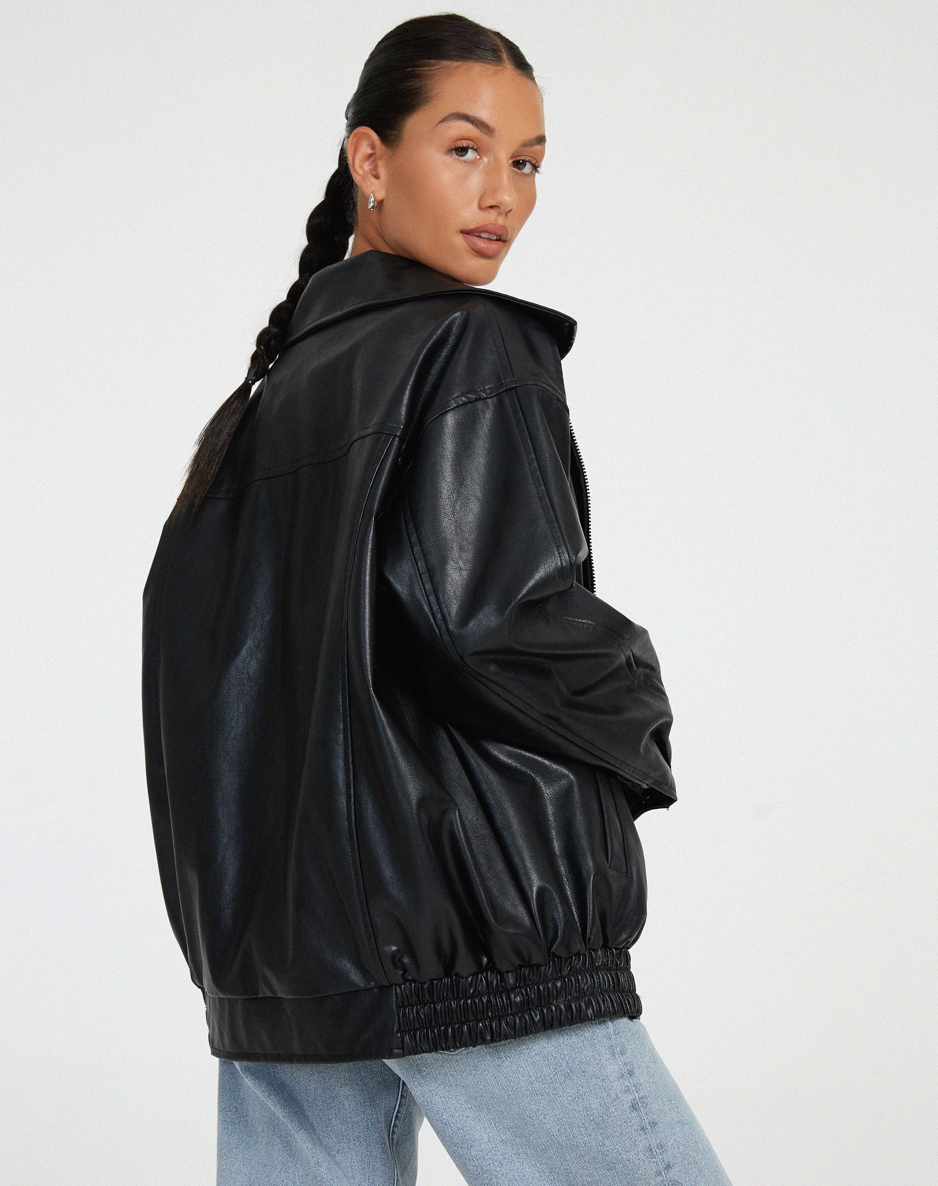 GR | Oversized leather jacket