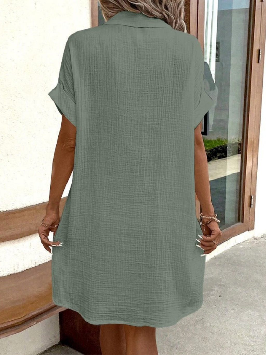 GR | Chic Casual Style Linen Dress