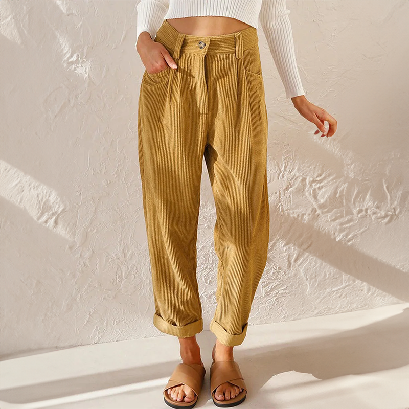 Stylish corduroy trousers
