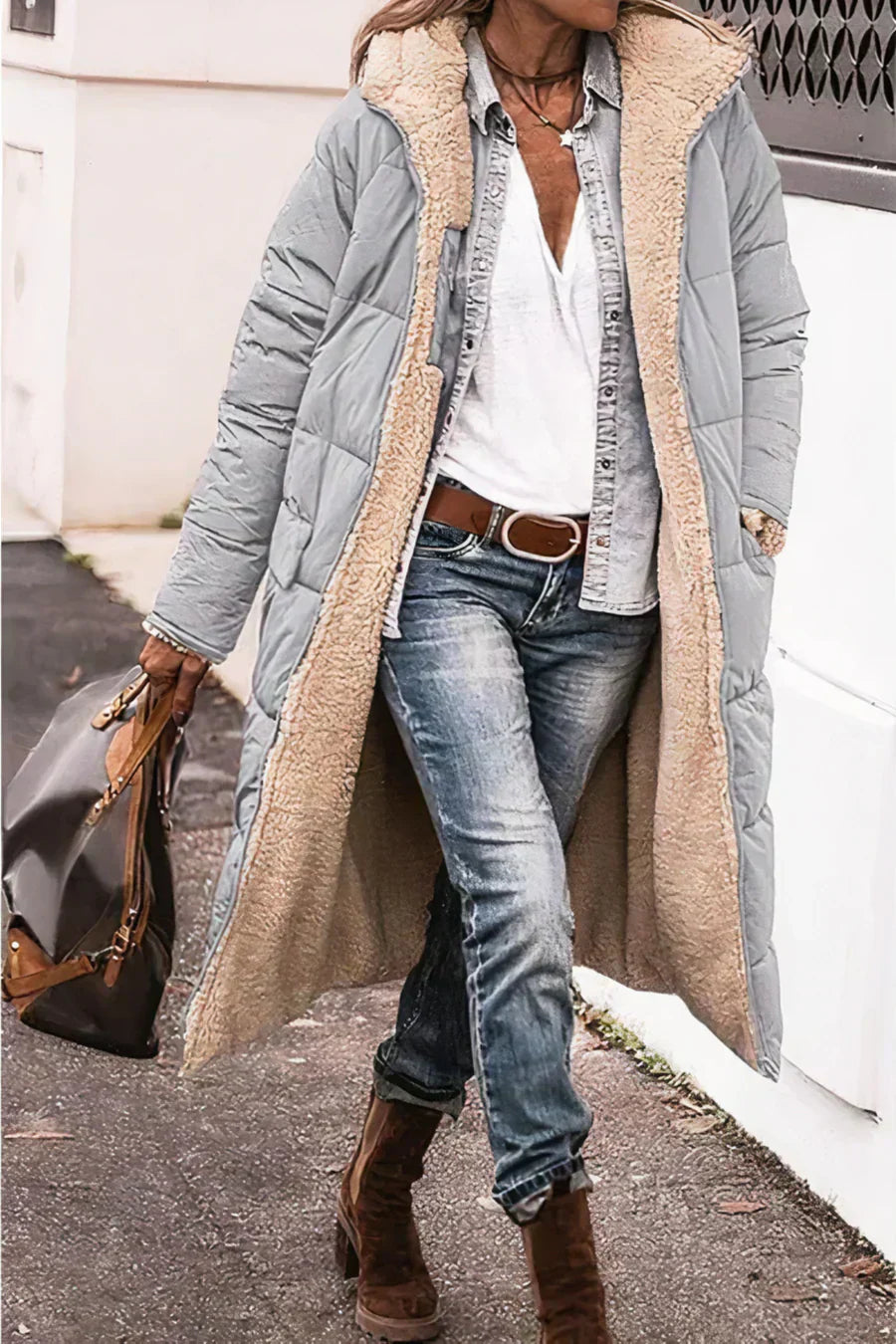 GR | Elegant double-sided warm parka