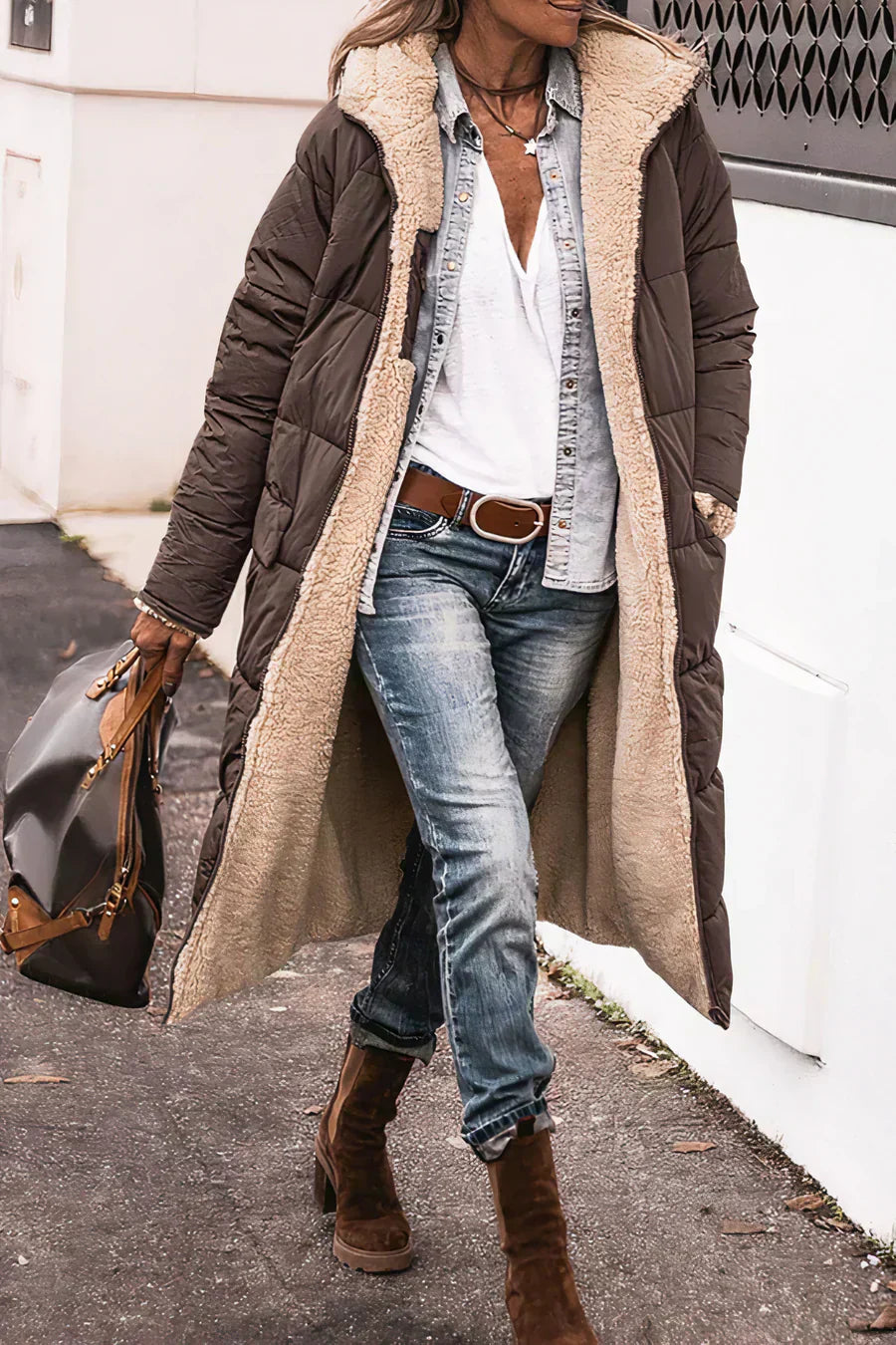 GR | Elegant double-sided warm parka