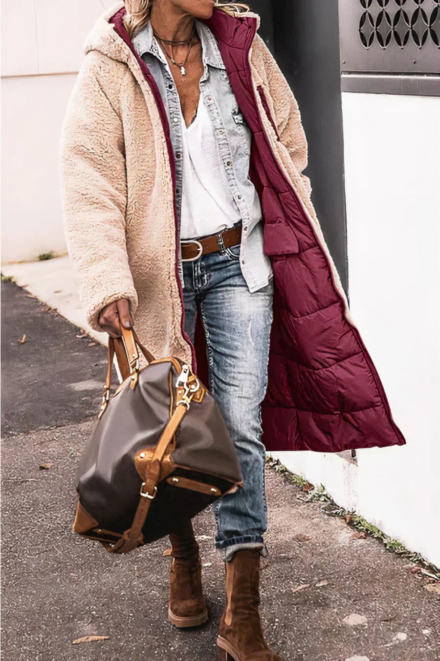 GR | Elegant double-sided warm parka