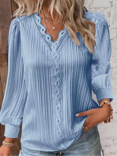 GR - Elegant solid lace tops