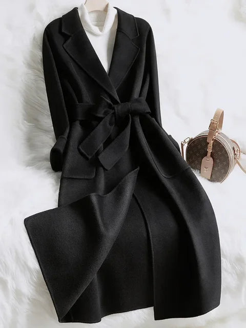 Envelope: Wool coat & turtleneck sweater 