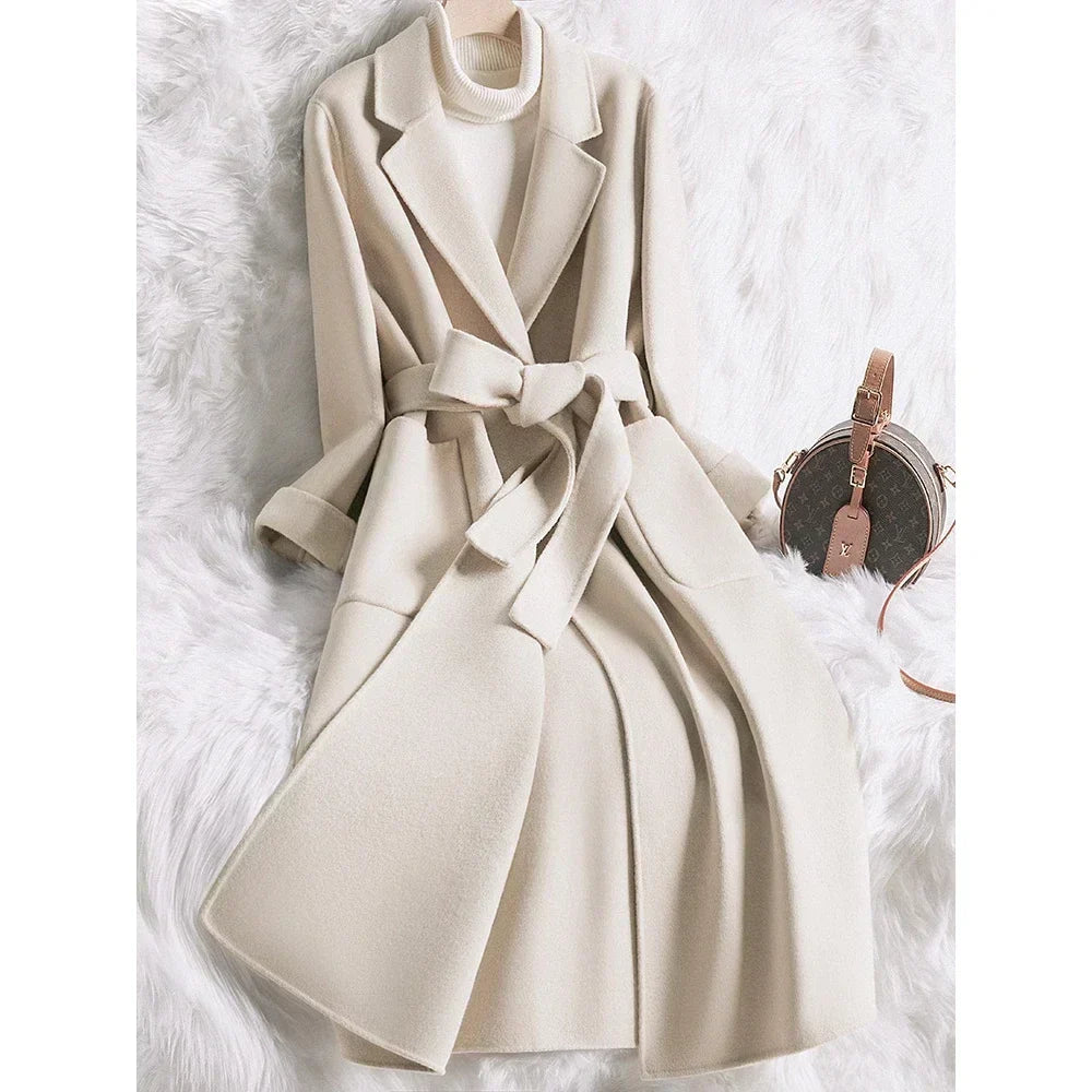 Envelope: Wool coat & turtleneck sweater 