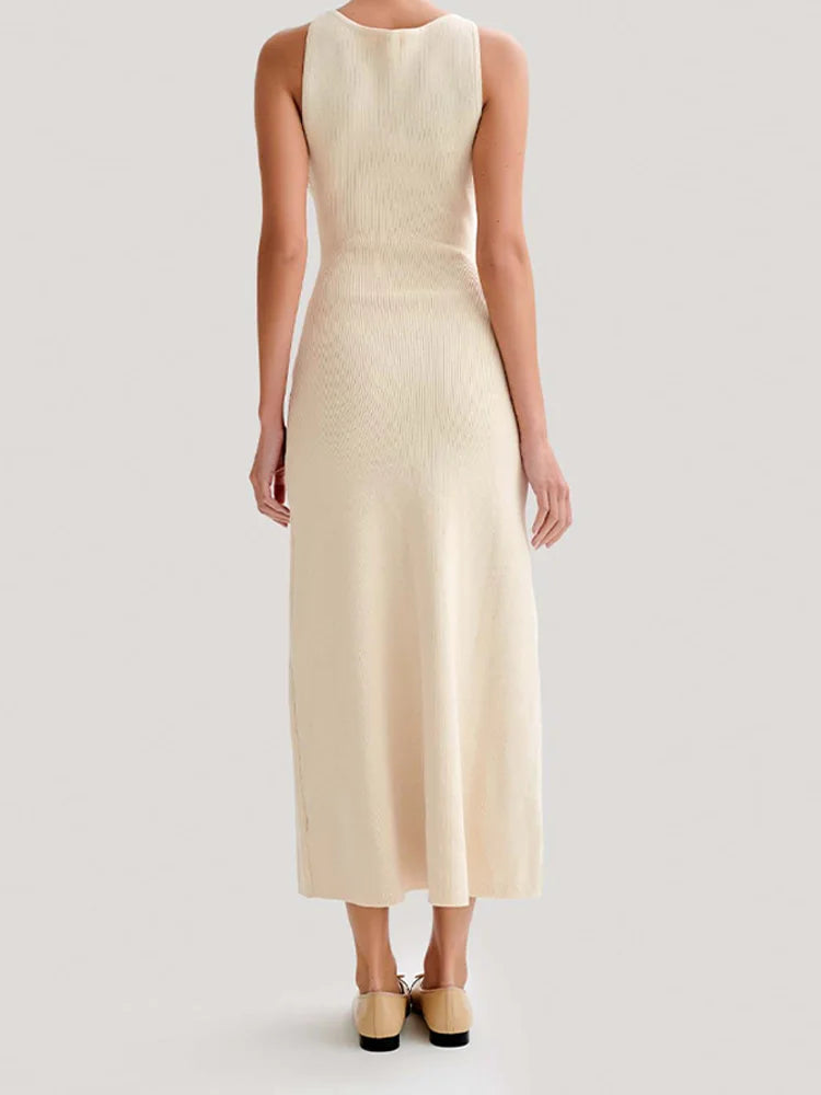 Sophia™ - Elegant sleeveless knitted dress