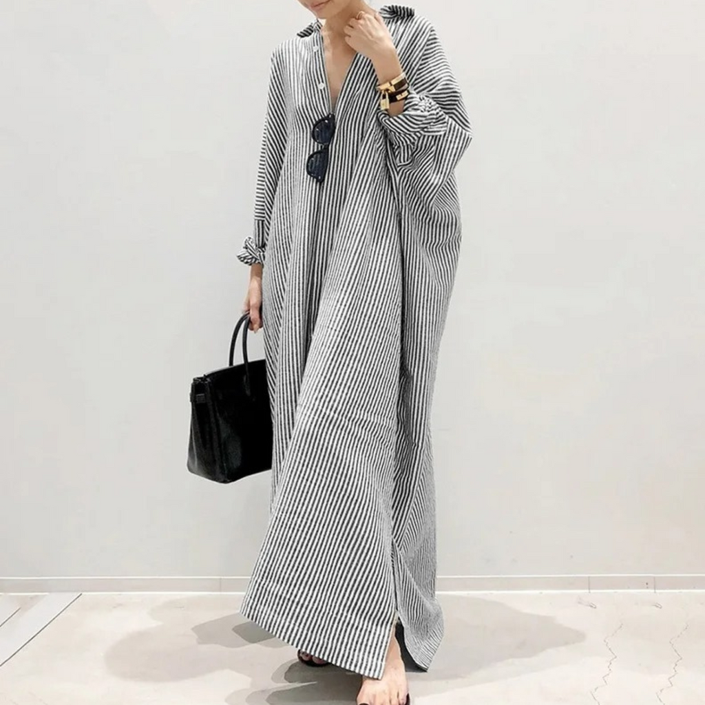 GR | Summer stylish striped long dress