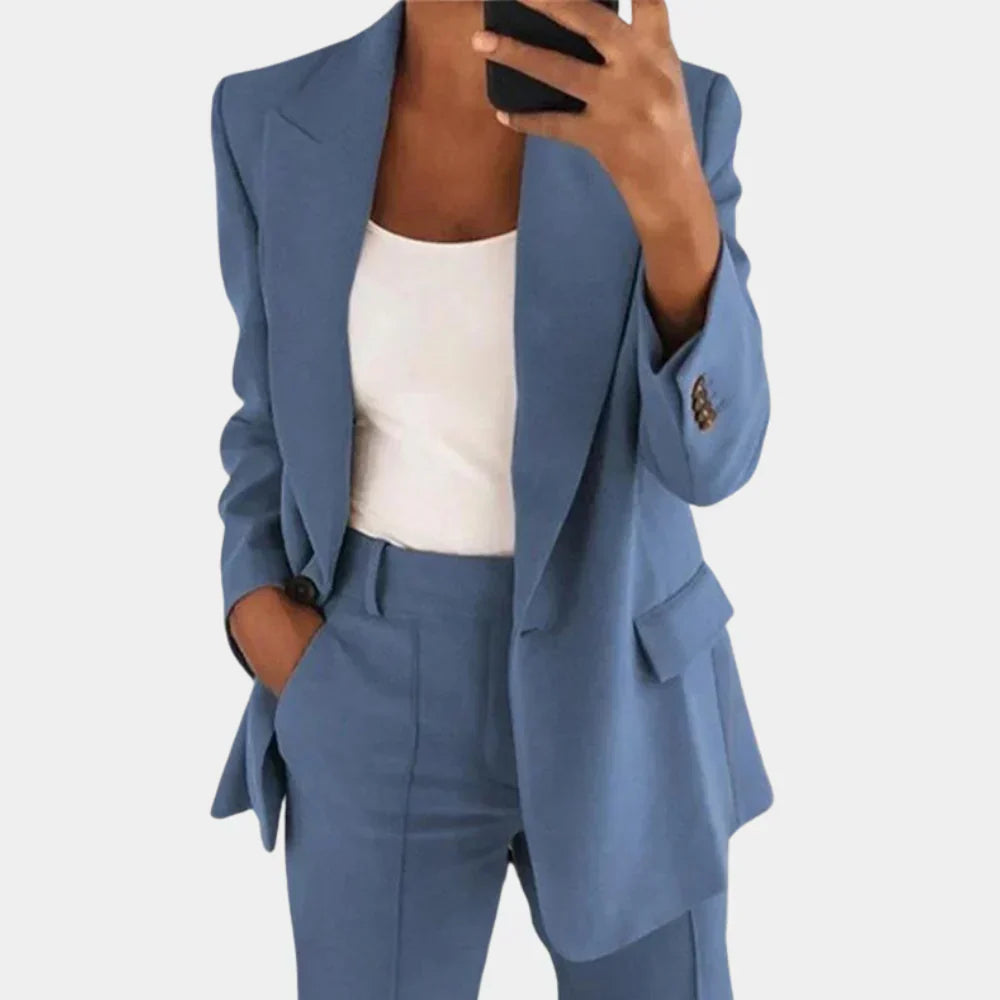 GR | Two-Piece Blazer and Trousers Set for Women