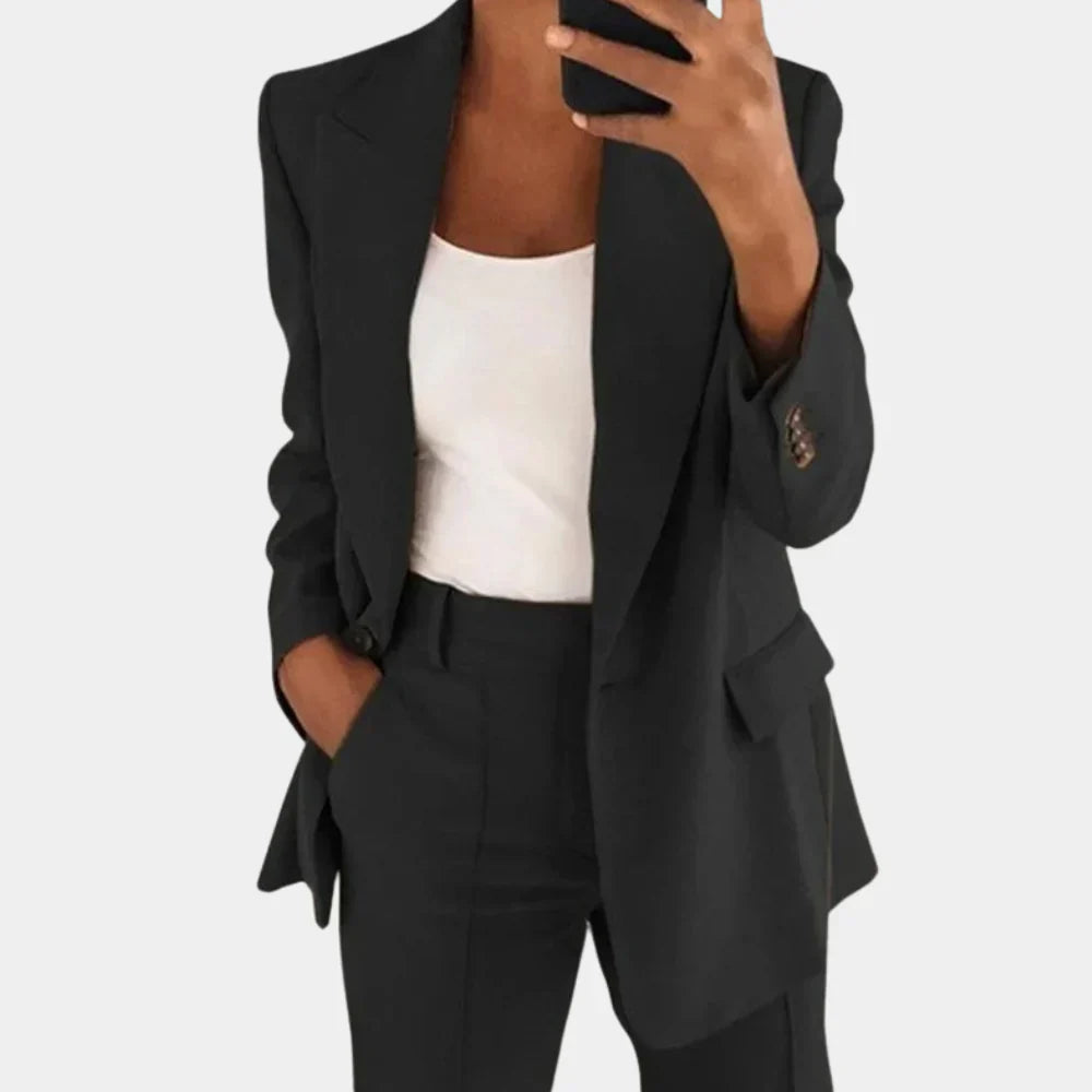 GR | Two-Piece Blazer and Trousers Set for Women