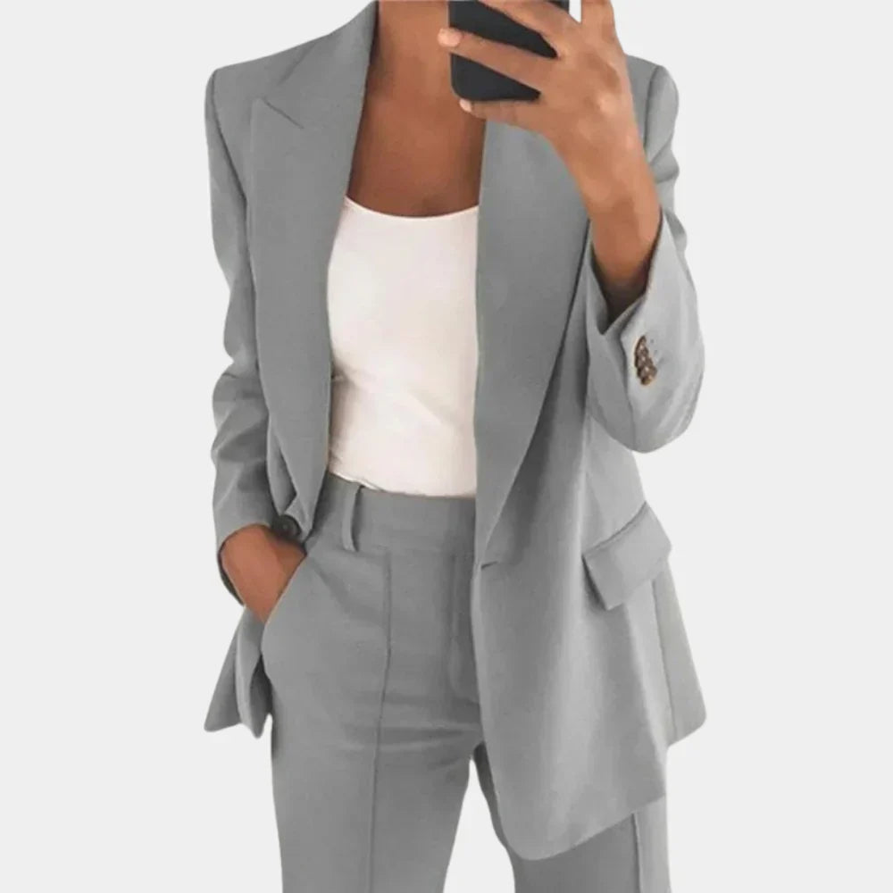 GR | Two-Piece Blazer and Trousers Set for Women