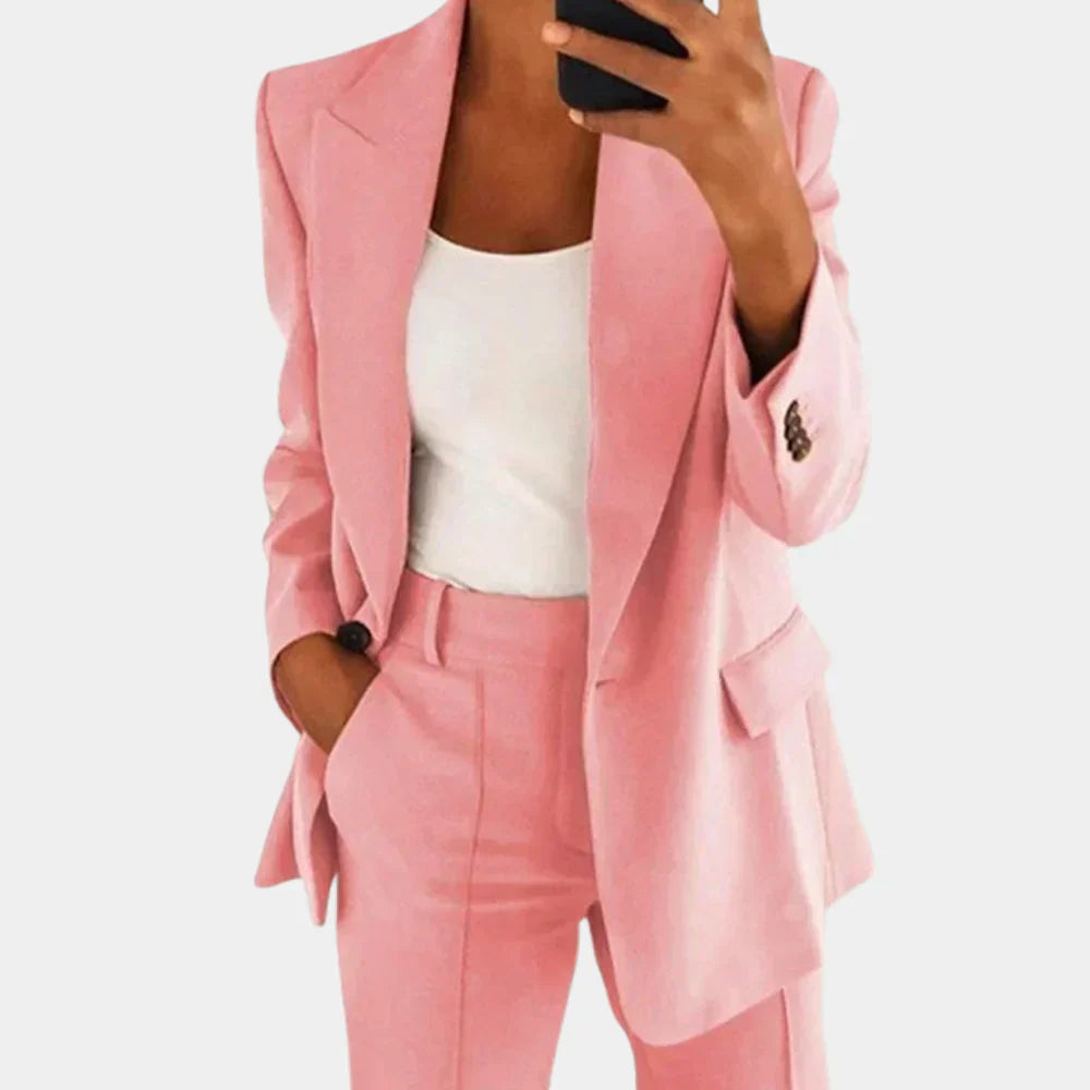 GR | Two-Piece Blazer and Trousers Set for Women