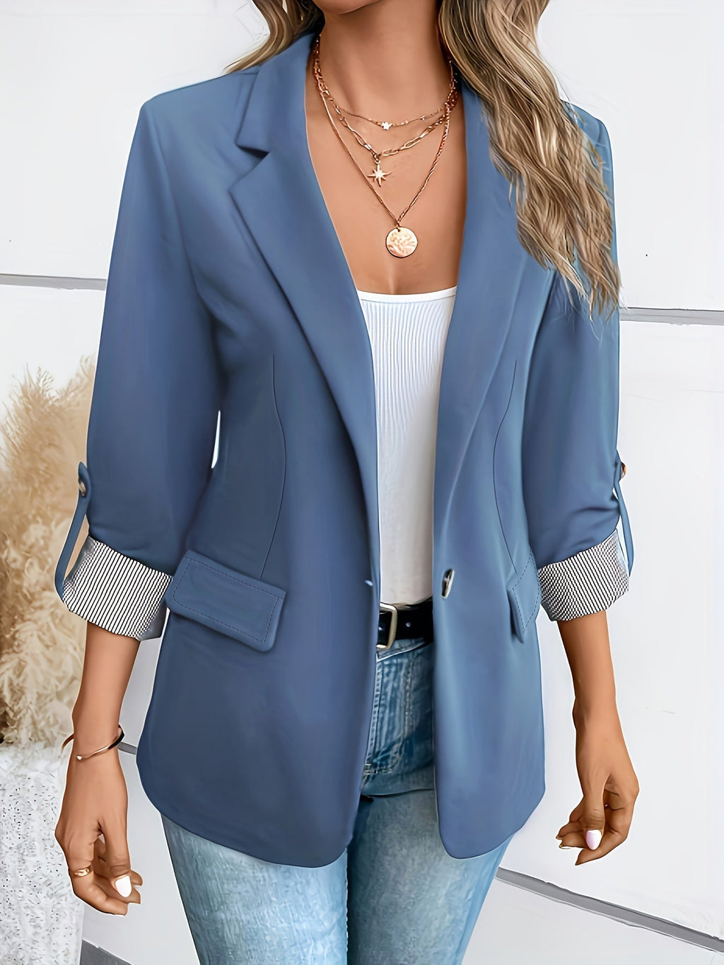 GR | Elegant blazer with a relaxed fit for women