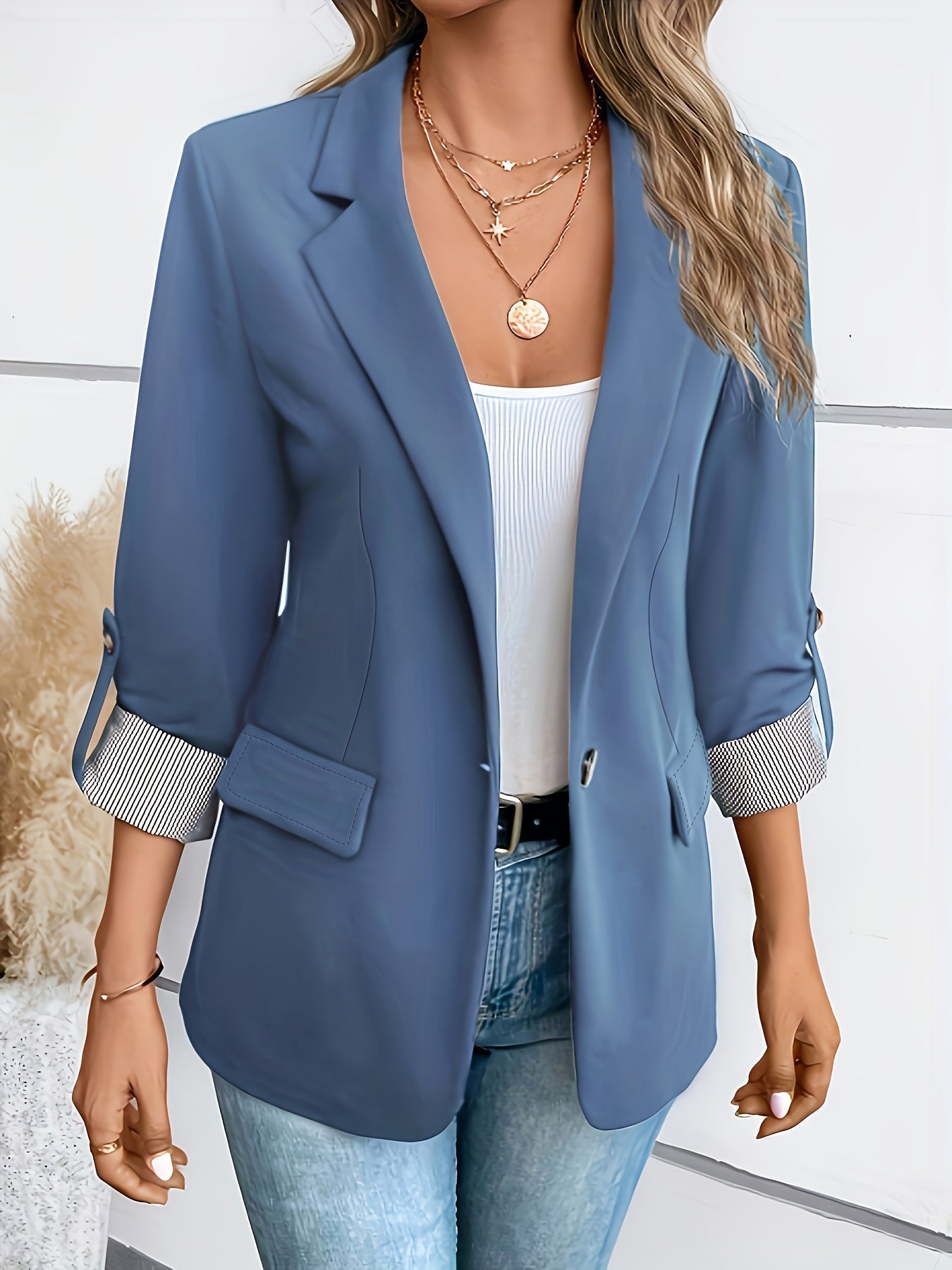 GR | Elegant blazer with a relaxed fit for women