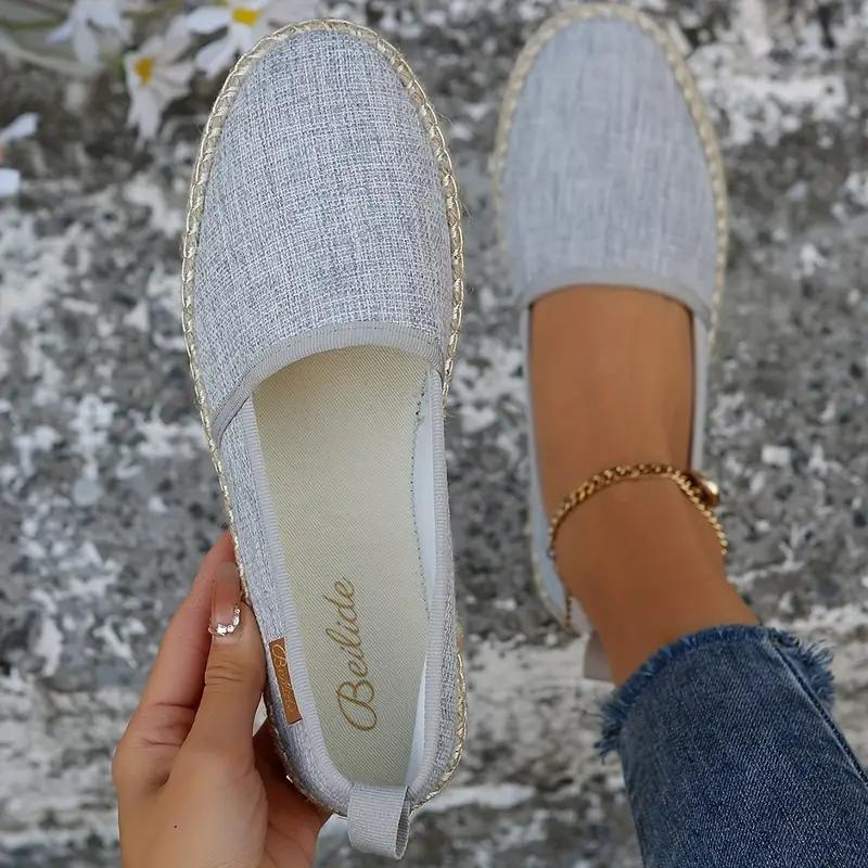 GR | Espadrilles, Flat, Lightweight Canvas Shoes
