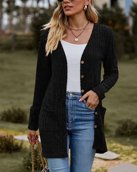 GR - Langärmlige Damen-Strickjacke