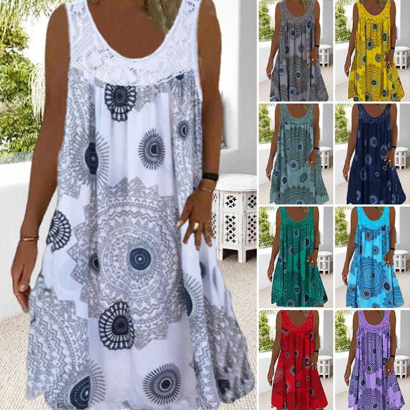 GR | Sleeveless Plus Size Summer Dress