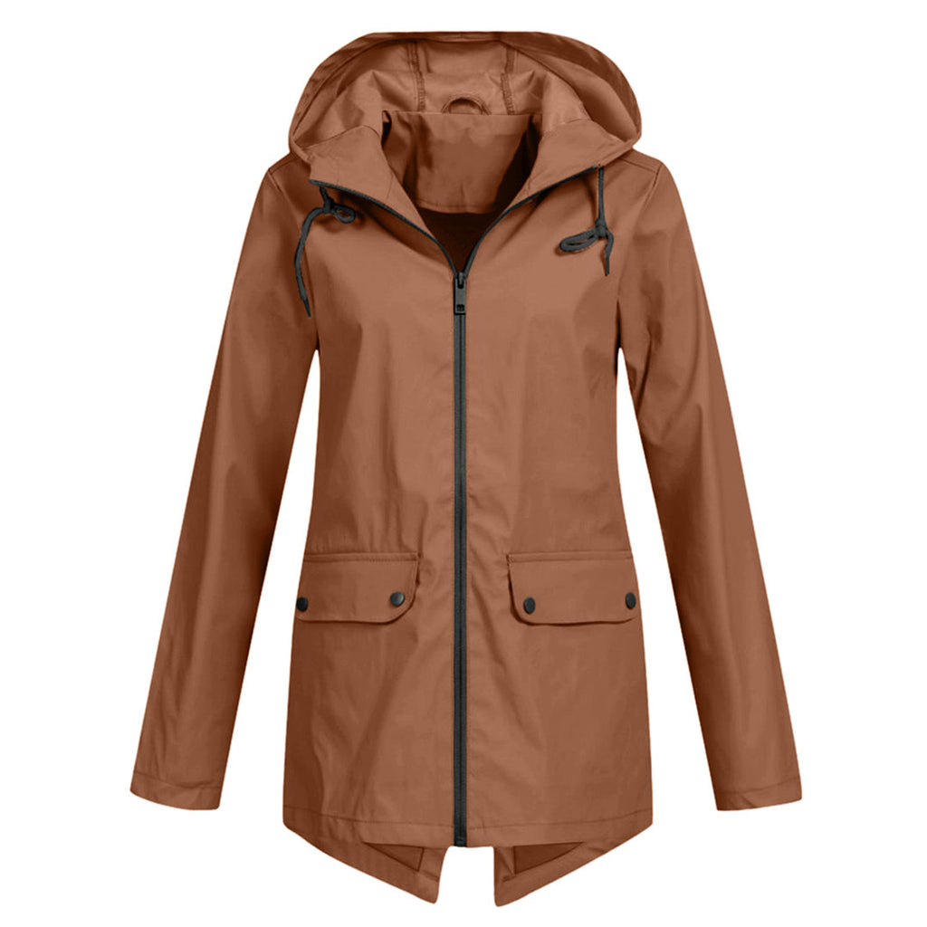 Women's hooded raincoat 
