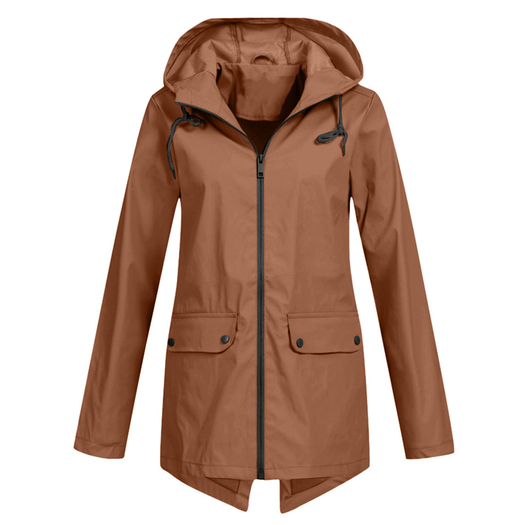 Women's hooded raincoat 