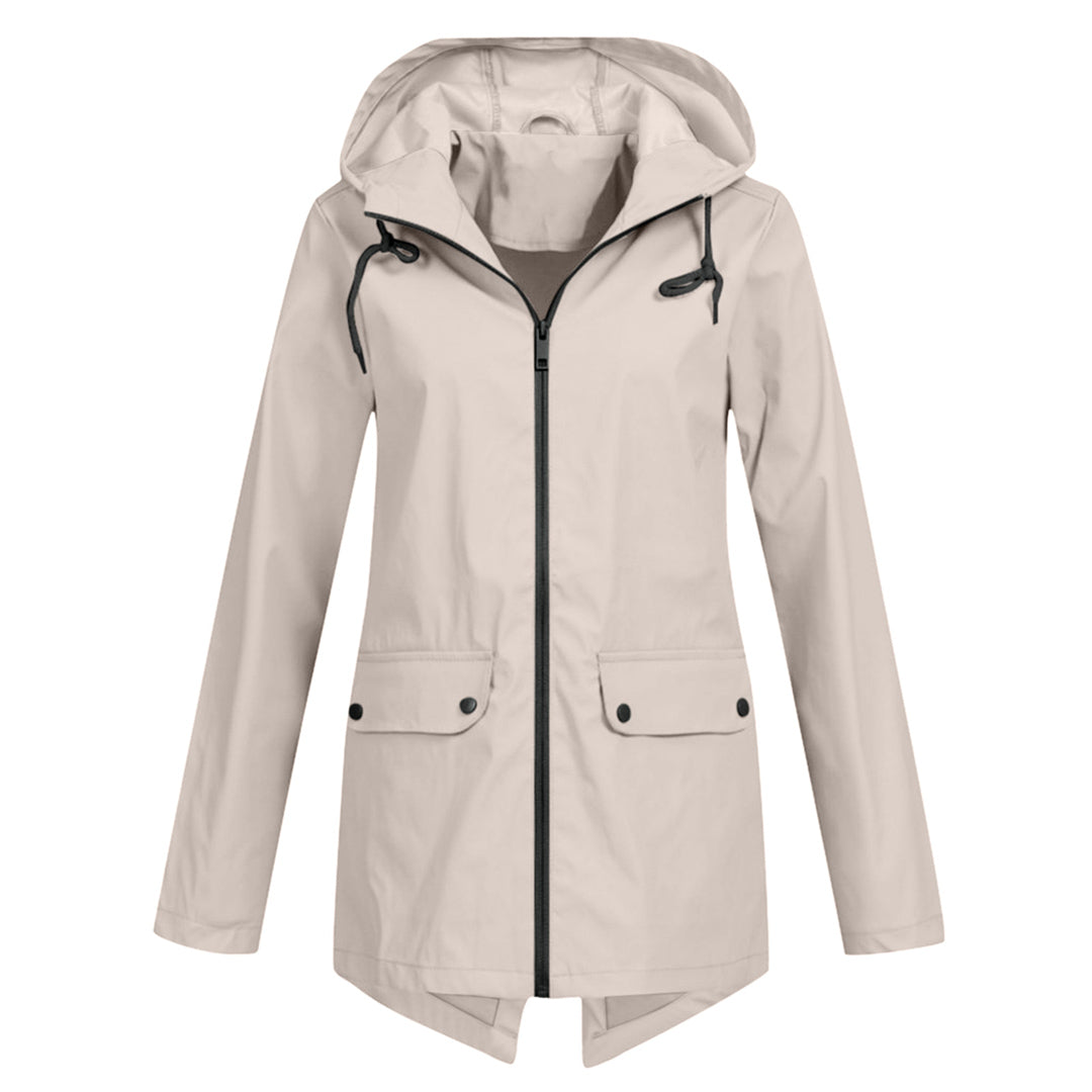 Women's hooded raincoat 