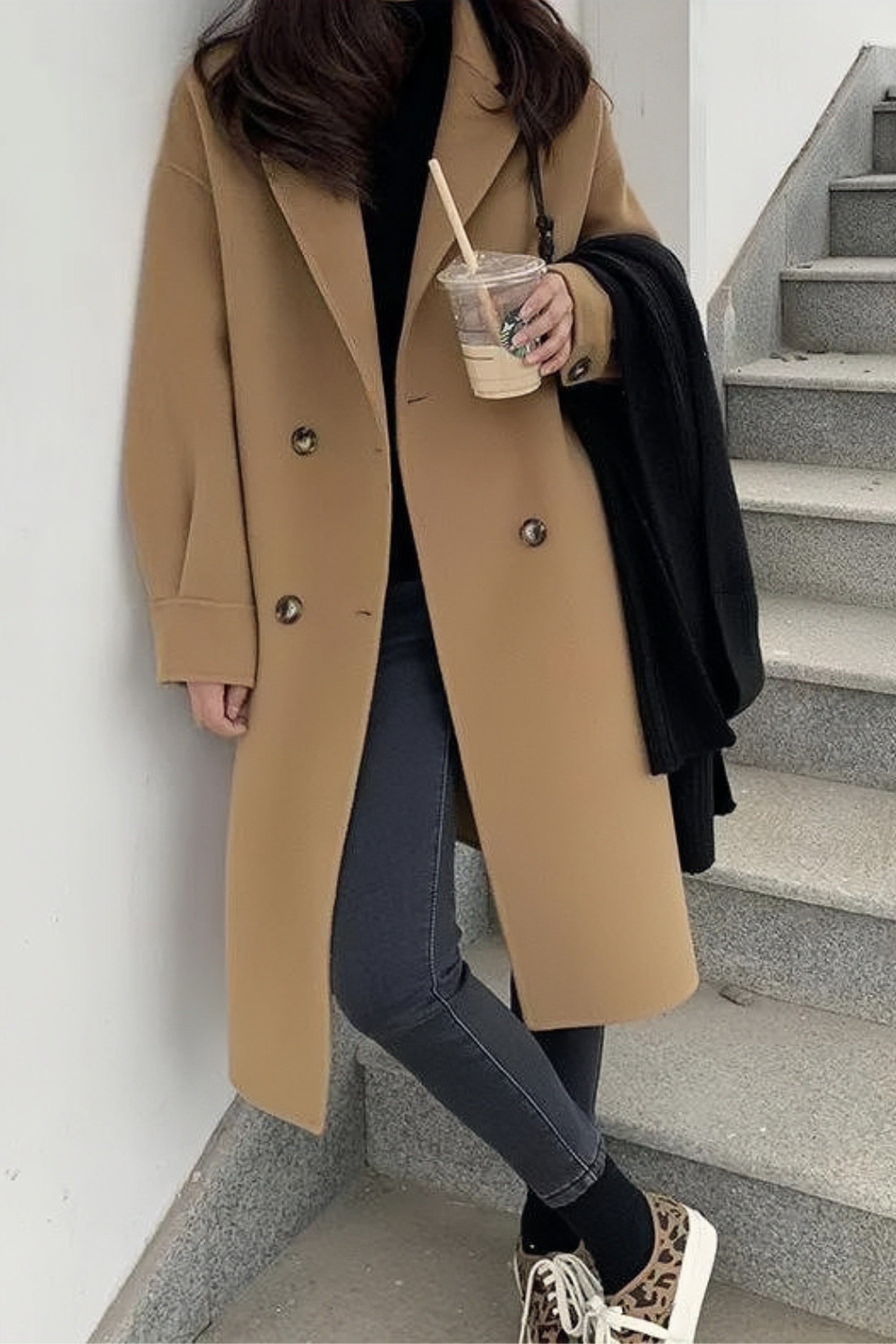 Elegant and casual winter dress