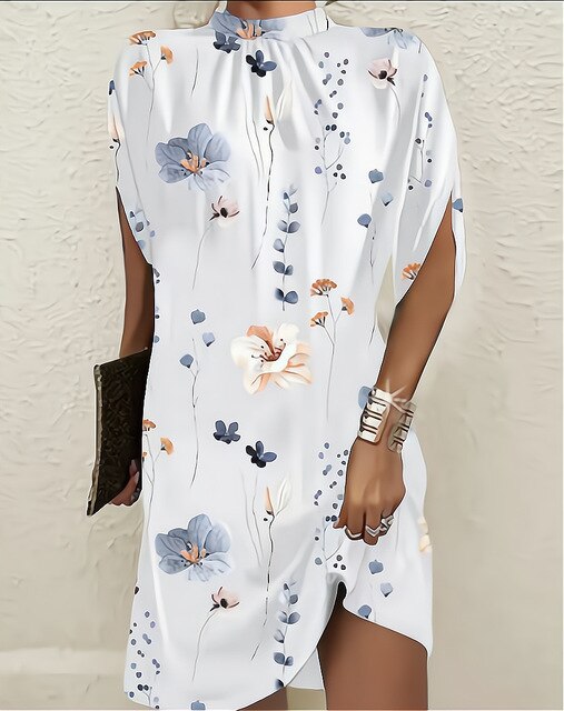 GR - Fashion dress with batwing sleeves