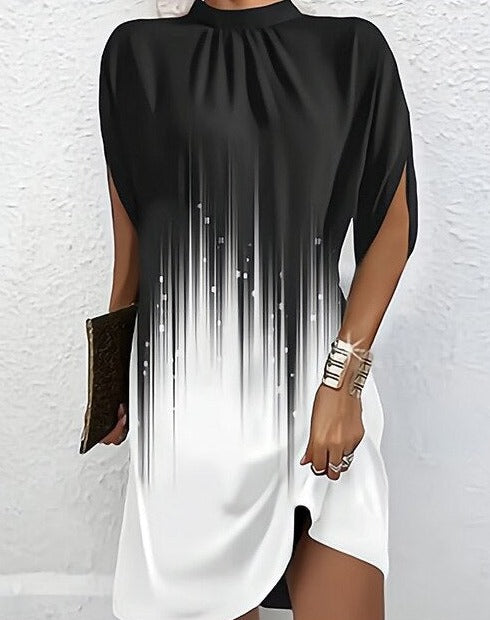 GR - Fashion dress with batwing sleeves