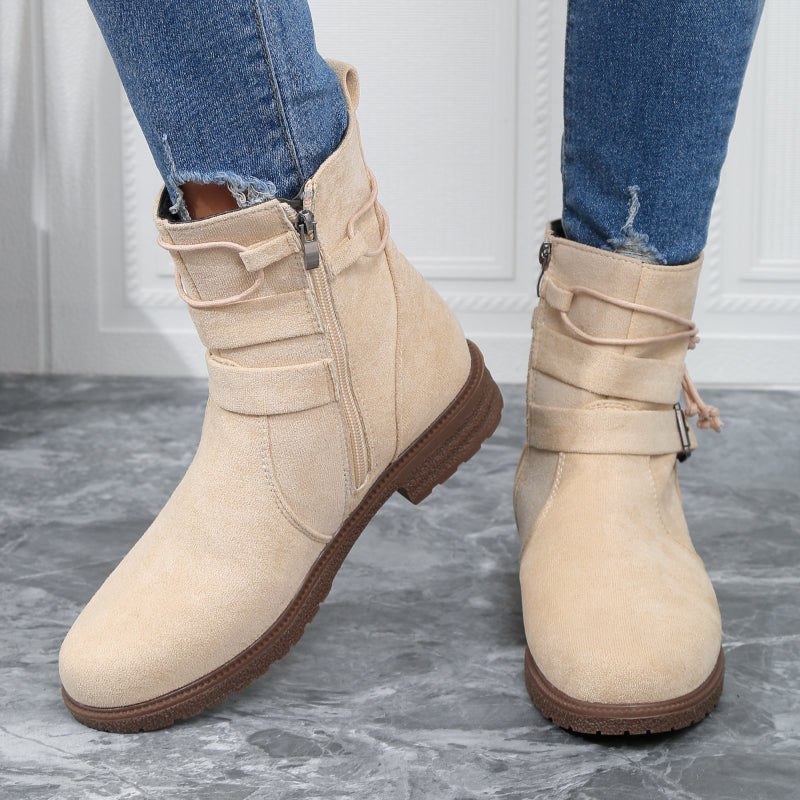 GR | Fashion Belt Buckle Boots 