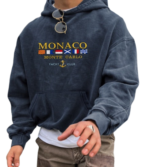 GR | Luxus Monaco Yachtclub Kapuzenpulli