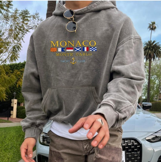 GR | Luxus Monaco Yachtclub Kapuzenpulli