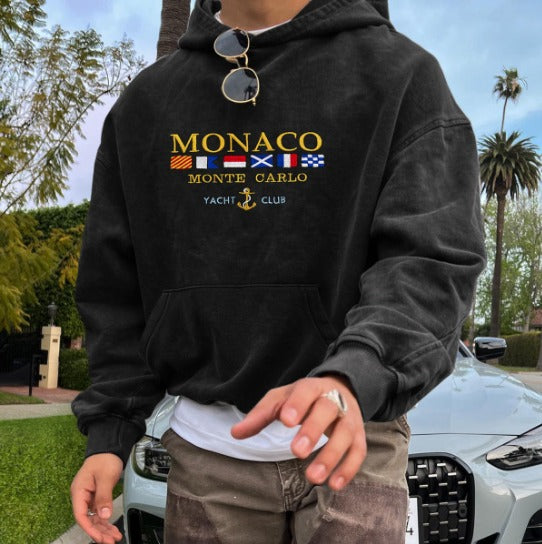 GR | Luxus Monaco Yachtclub Kapuzenpulli