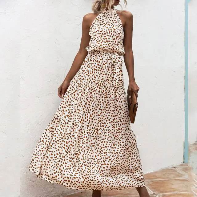 GR | Strapless maxi dress with floral pattern