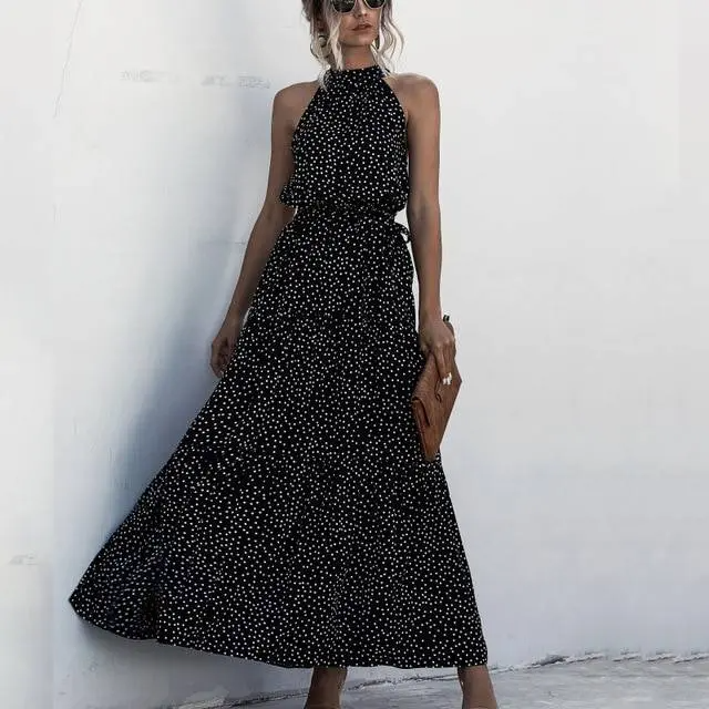 GR | Strapless maxi dress with floral pattern