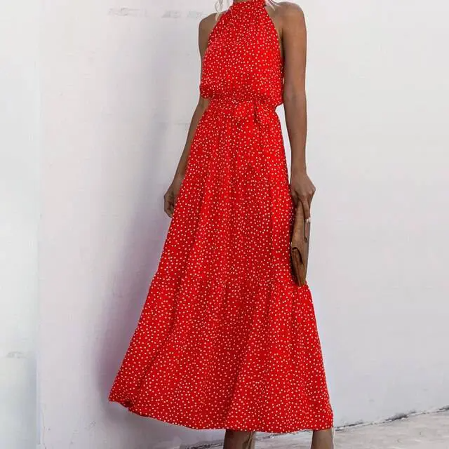 GR | Strapless maxi dress with floral pattern