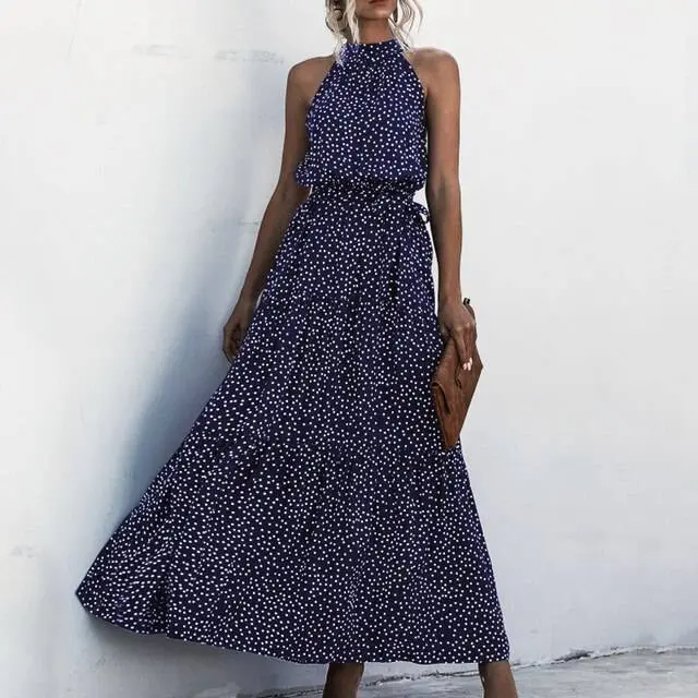 GR | Strapless maxi dress with floral pattern